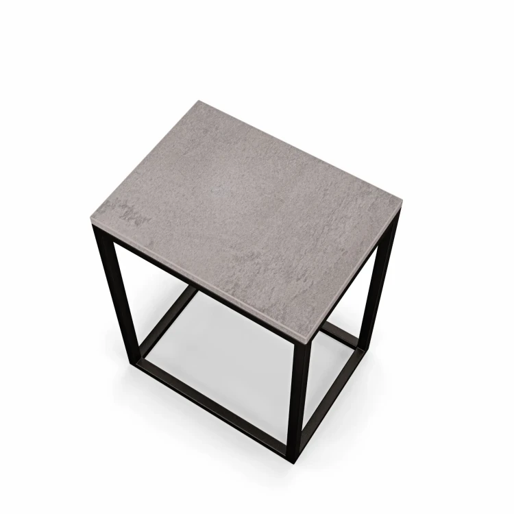 Stolik nocny loftowy Indri - beton - rzut .webp