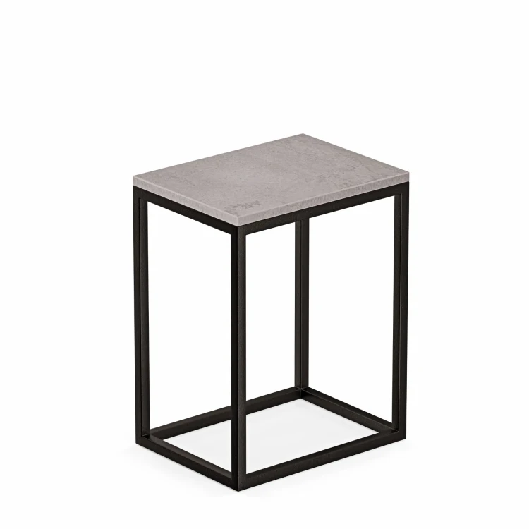 Stolik nocny loftowy Indri - beton białe tło.webp
