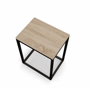 Indriustralny stolik nocny loftowy Indri - dąb sonoma - .webp