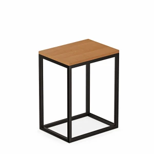 Stolik nocny loftowy Indri - olcha - białe tło.webp