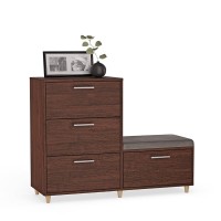 Comodă pentru hol cu scaun - Wenge