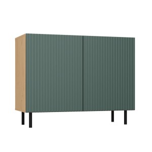 Comoda MODERN cu lamele - Verde