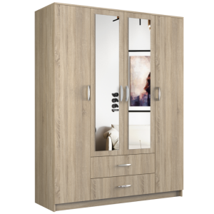 Dulap cu oglindă Rena III 160cm - Stejar Sonoma