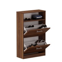 Șifonier pentru pantofi cu raft - Nuc