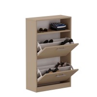 Șifonier pentru pantofi cu raft - Cappuccino