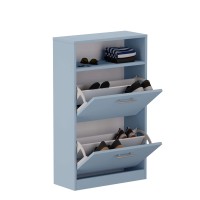 Șifonier pentru pantofi cu raft - Albastru