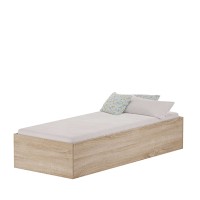 Pat de o persoană - Stejar Sonoma