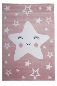 Carpet pentru copii Stea - Roz