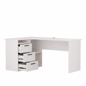 biurko szkolne narożne-białe - aga .jpg