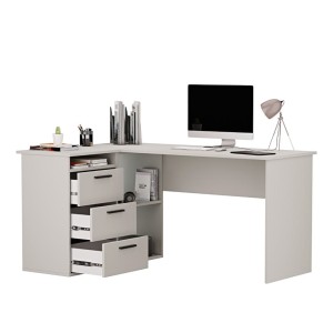 Birou școlar colț Aga - Gri (1)