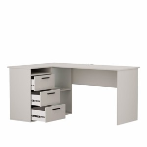 biurko szkolne narożne - szary - -aga.jpg