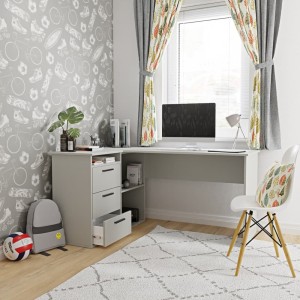 biurko szkolne narożne - szary - aga .jpg