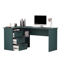 Birou școlar colț Aga - Verde (1)