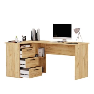 Birou școlar colț Aga - Stejar auriu (1)