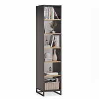 Bibliotecă unică metalică negru - colecția Metalove (1)