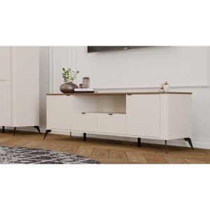 Szafka RTV CORDOBA Kaszmir Beż Dąb Castello